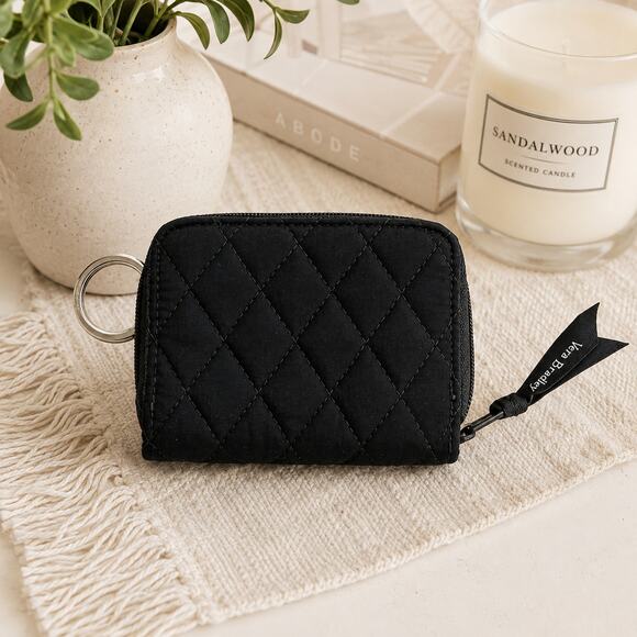 Vera Bradley Accessories - Vera Bradley Black Quilted Card Pouch